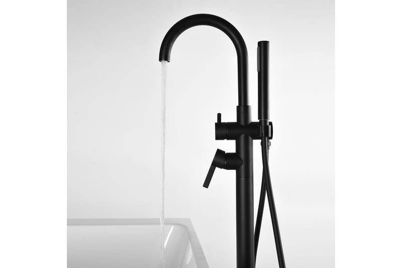 Bathlife Sippra Gulvblandebatteri - Svart - Hus & oppussing - Kjøkken & bad - Baderom - Blandebatteri & kran - Gulvblandere