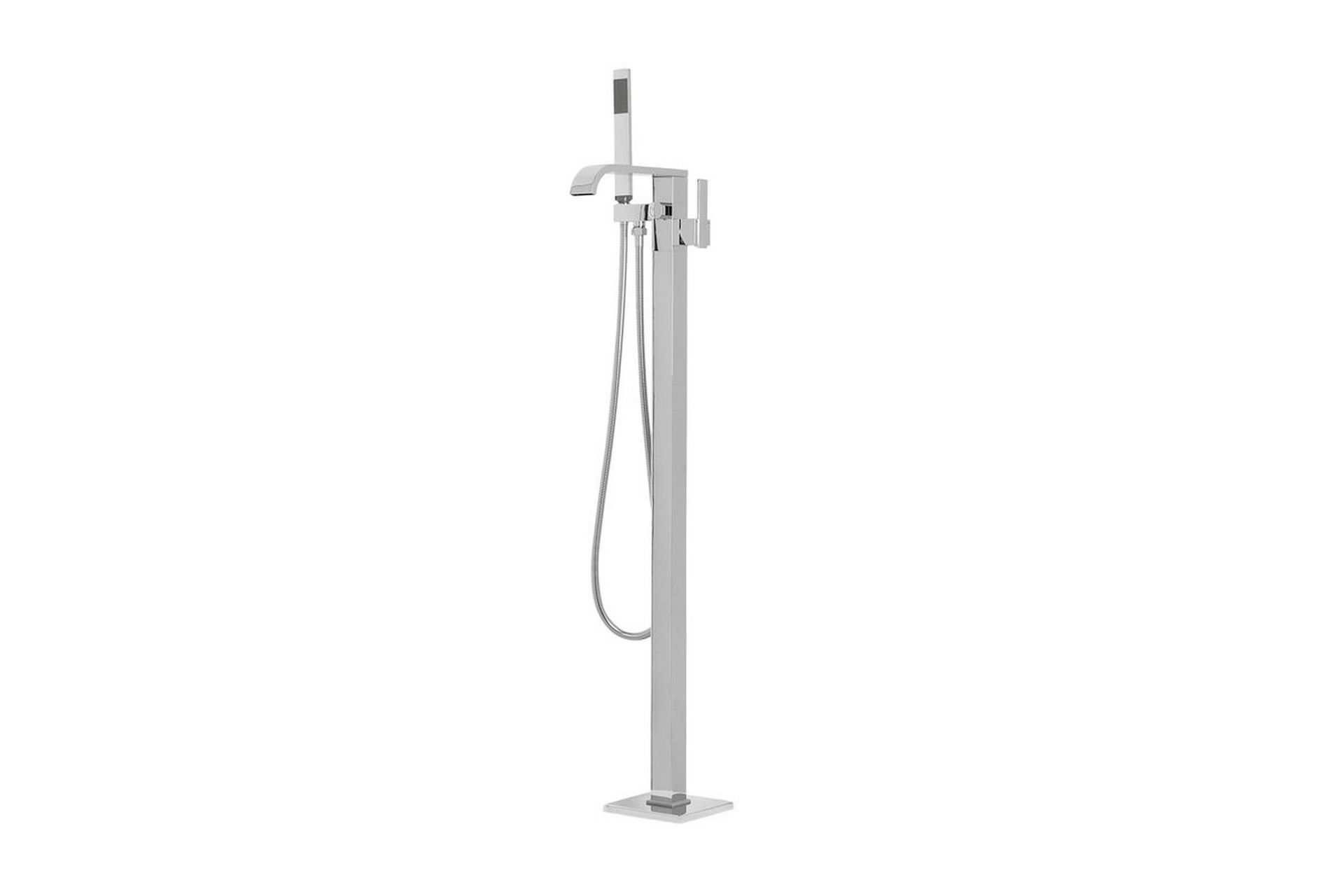 Niagara Badekarblandebatteri 22,5 cm - Sølv - Hus & oppussing - Kjøkken & bad - Baderom - Blandebatteri & kran - Gulvblandere