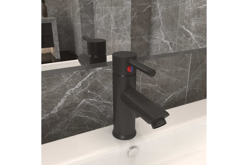 Badekran grå 130x176 mm - Grå - Hus & oppussing - Kjøkken & bad - Baderom - Blandebatteri & kran - Servant blandebatteri