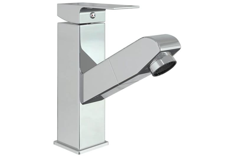 Badekran med uttrekkbar funksjon og kromfinish 157x172 mm - Hus & oppussing - Kjøkken & bad - Baderom - Blandebatteri & kran - Servant blandebatteri