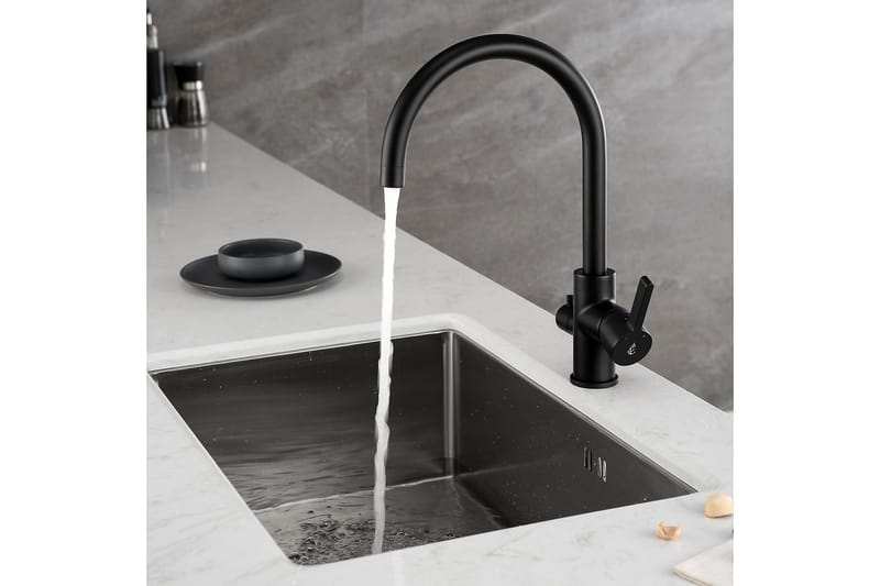 Bathlife Ocean Kjøkkenbatteri - Svart - Hus & oppussing - Kjøkken & bad - Baderom - Blandebatteri & kran - Servant blandebatteri