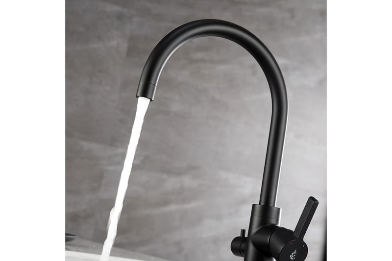 Bathlife Ocean Kjøkkenbatteri - Svart - Hus & oppussing - Kjøkken & bad - Baderom - Blandebatteri & kran - Servant blandebatteri