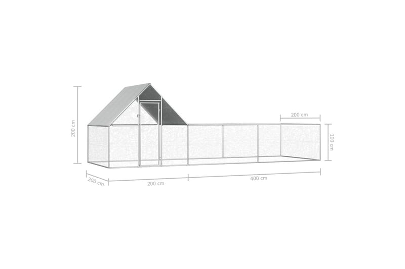 Hønsehus 6x2x2 m galvanisert stål - Hus & oppussing - Kj�økken & bad - Baderom - Blandebatteri & kran - Servant blandebatteri