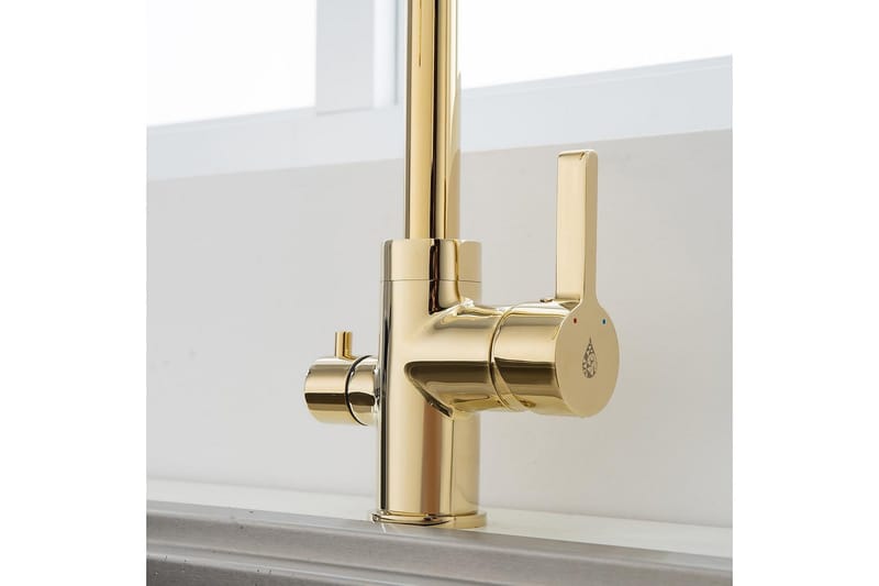 Köksblandare Bathlife Guld - Hus & oppussing - Kjøkken & bad - Baderom - Blandebatteri & kran - Servant blandebatteri