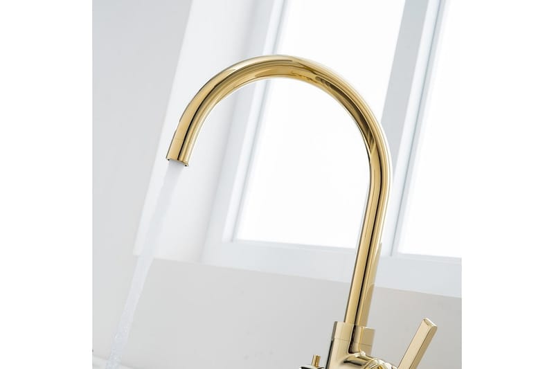 Köksblandare Bathlife Guld - Hus & oppussing - Kjøkken & bad - Baderom - Blandebatteri & kran - Servant blandebatteri