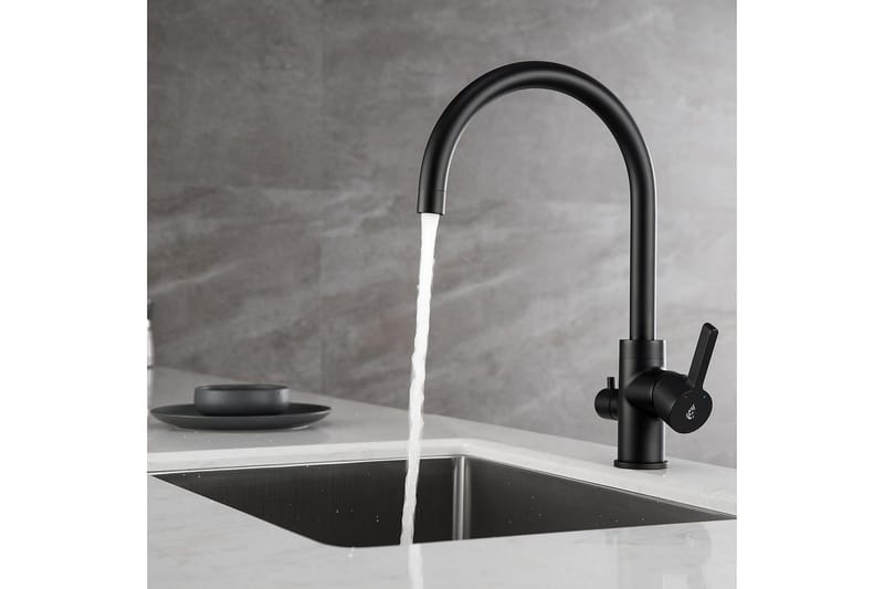 Köksblandare Bathlife Svart - Hus & oppussing - Kjøkken & bad - Baderom - Blandebatteri & kran - Servant blandebatteri