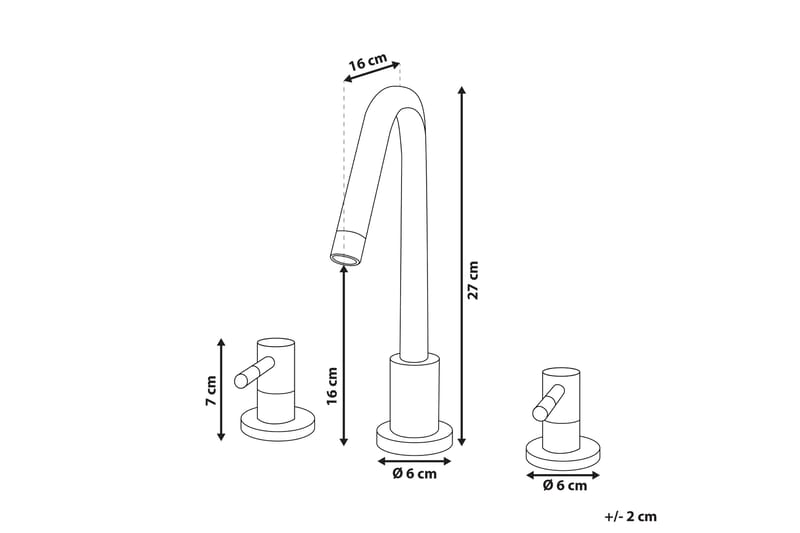 Osipi Servantarmatur - Gull - Hus & oppussing - Kjøkken & bad - Baderom - Blandebatteri & kran - Servant blandebatteri