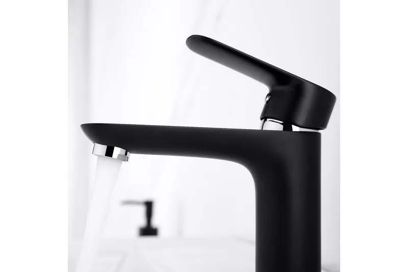 Tvättställsblandare Bathlife Mattsvart - Hus & oppussing - Kjøkken & bad - Baderom - Blandebatteri & kran - Servant blandebatteri