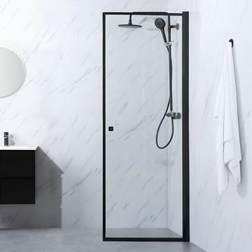 Dusjdør Bathlife Profil Rett 70 Dør Svart - Bathlife - Hus & oppussing - Kjøkken & bad - Baderom - Dusjer