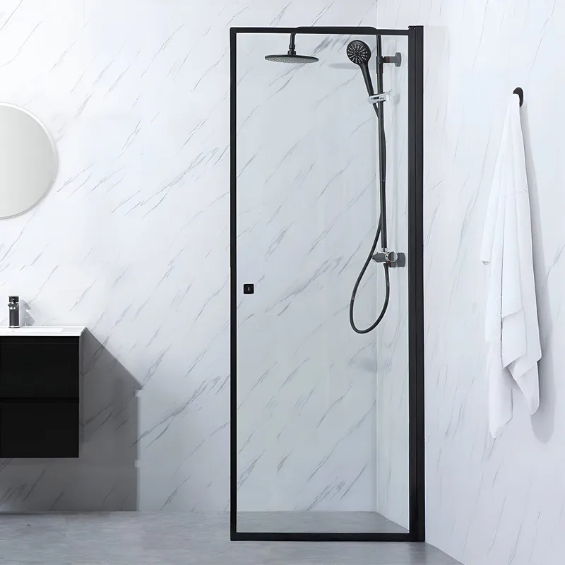 Dusjdør Bathlife Profil Rett 70 Dør Svart, Bathlife