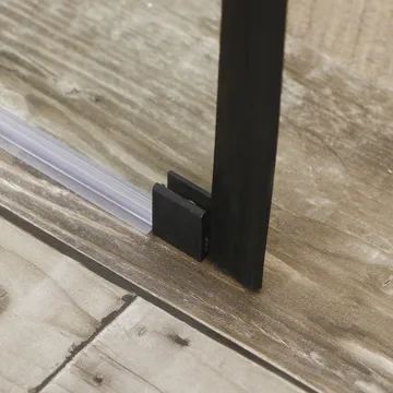 Allsidig Dusjvegg Rett Vegg Svart Klart glass 70x190 cm - Svart|Glass - Hus & oppussing - Kjøkken & bad - Baderom - Dusjer - Dusjvegger
