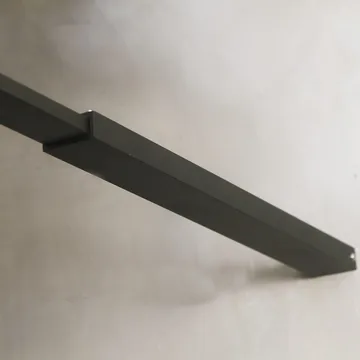 Allsidig Dusjvegg Rett Vegg Svart Klart glass 70x190 cm - Svart|Glass - Hus & oppussing - Kjøkken & bad - Baderom - Dusjer - Dusjvegger