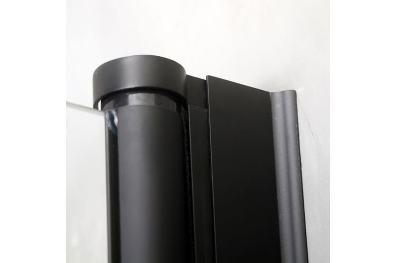 Bathlife Allsidig Dusjhjørne Rett Dør | Rett Dør Svart - Svart|Gjennomsiktig - Hus & oppussing - Kjøkken & bad - Baderom - Dusjer