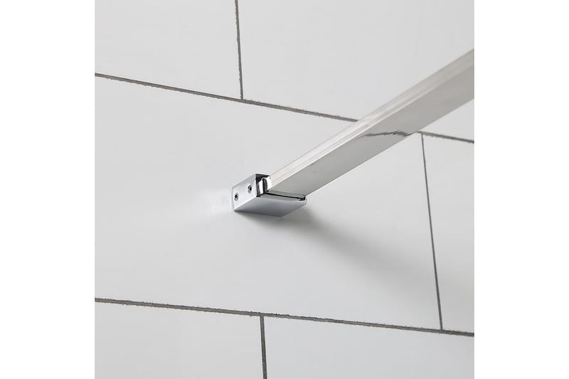 Bathlife Allsidig Dusjhjørne Rett Vegg/Rett Dør 70x70 cm - Sølv - Hus & oppussing - Kjøkken & bad - Baderom - Dusjer