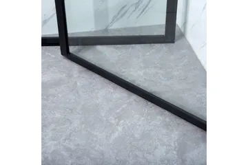 Bathlife Profil Dusjhjørne Rett Dør 80 cm+Rett Dør 90 cm - Svart - Hus & oppussing - Kjøkken & bad - Baderom - Dusjer