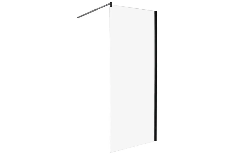 Duschskärm Black 80x80x190 cm