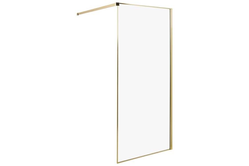 Duschskärm Guld, Vit 90x90x190 cm