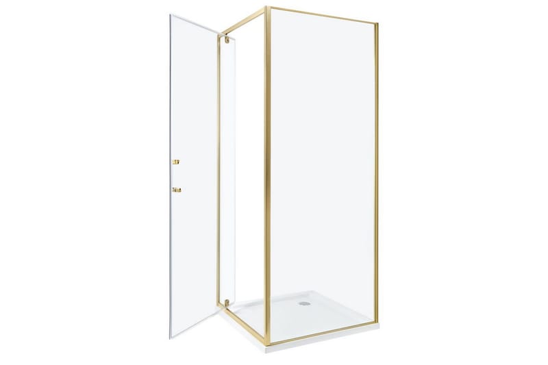 Duschväggar GOLD, Offwhite 70x70x185 cm - Hus & oppussing - Kjøkken & bad - Baderom - Dusjer