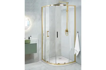Duschväggar GOLD 90x90x185 cm - Hus & oppussing - Kjøkken & bad - Baderom - Dusjer
