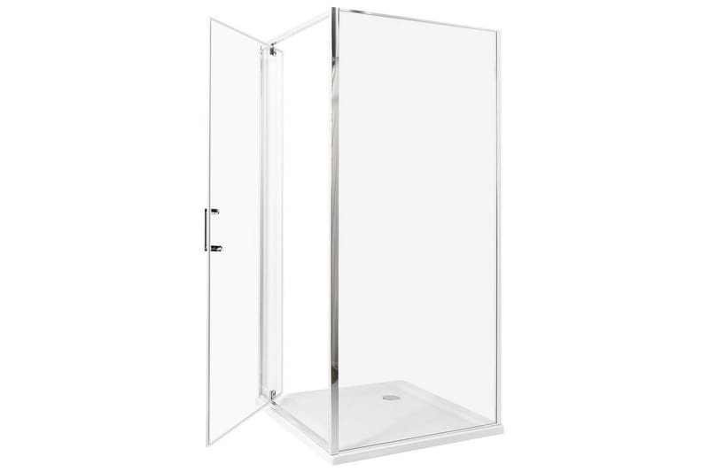 Duschväggar Silver, Offwhite 90x90x185 cm - Hus & oppussing - Kjøkken & bad - Baderom - Dusjer - Dusjvegger