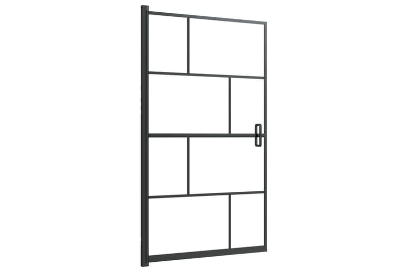 Dusjdør ESG 80x140 cm svart - Hus & oppussing - Kjøkken & bad - Baderom - Dusjer