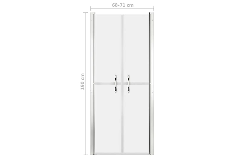 Dusjdør frostet ESG 71x190 cm - Hus & oppussing - Kjøkken & bad - Baderom - Dusjer