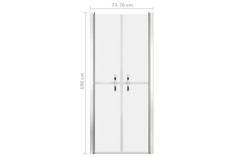 Dusjdør frostet ESG 76x190 cm - Hus & oppussing - Kjøkken & bad - Baderom - Dusjer