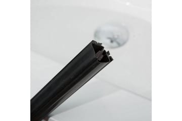 Dusjdør Bathlife Profil Rett 70 Svart - Svart - Hus & oppussing - Kjøkken & bad - Baderom - Dusjer