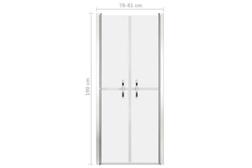 Dusjdør frostet ESG 81x190 cm - Hus & oppussing - Kjøkken & bad - Baderom - Dusjer