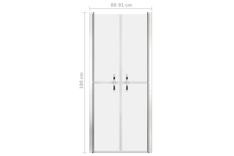 Dusjdør frostet ESG 91x190 cm - Hus & oppussing - Kjøkken & bad - Baderom - Dusjer