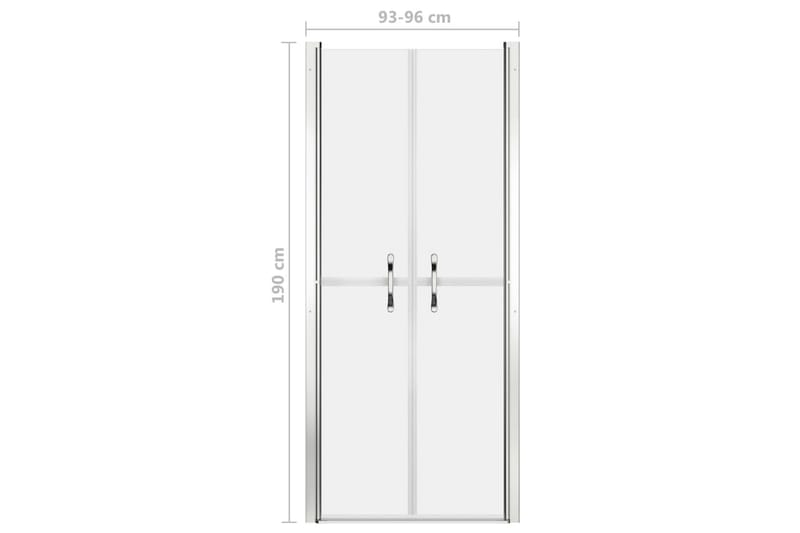 Dusjdør frostet ESG 96x190 cm - Hus & oppussing - Kjøkken & bad - Baderom - Dusjer