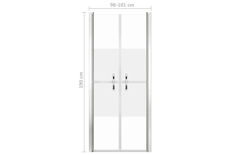 Dusjdør halvfrostet ESG 101x190 cm - Hus & oppussing - Kjøkken & bad - Baderom - Dusjer