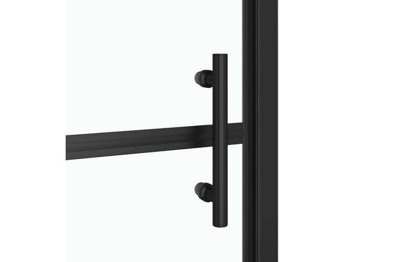 Dusjdør herdet glass 81x195 cm svart - Hus & oppussing - Kjøkken & bad - Baderom - Dusjer