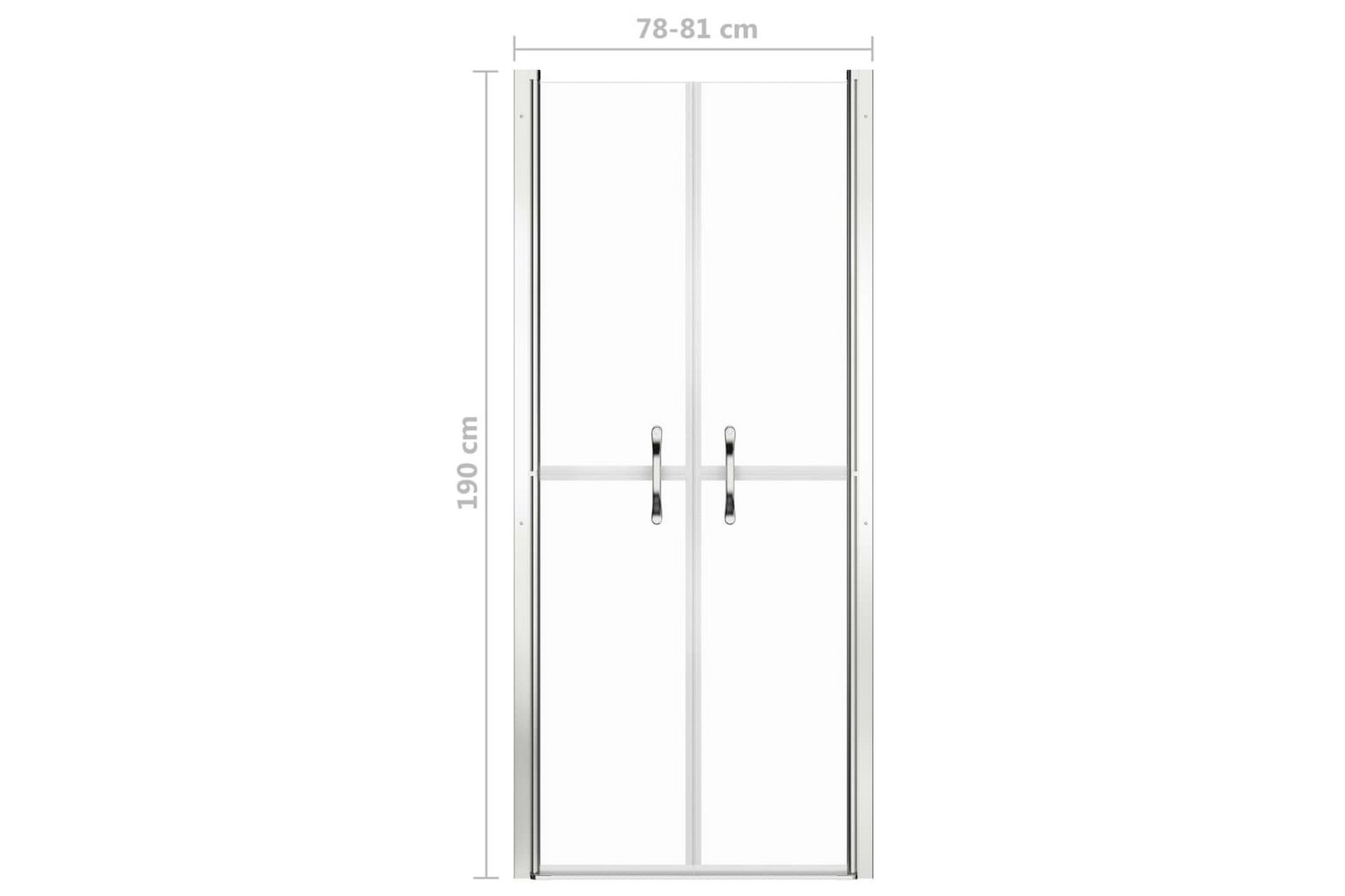 Dusjdør klar ESG 81x190 cm - Hus & oppussing - Kjøkken & bad - Baderom - Dusjer