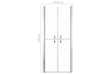 Dusjdør klar ESG 81x190 cm - Hus & oppussing - Kjøkken & bad - Baderom - Dusjer