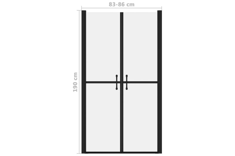 Dusjdör frostet ESG (83-86)x190 cm - Hus & oppussing - Kjøkken & bad - Baderom - Dusjer