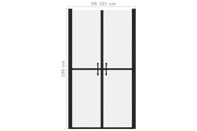 Dusjdör frostet ESG (98-101)x190 cm - Hus & oppussing - Kjøkken & bad - Baderom - Dusjer