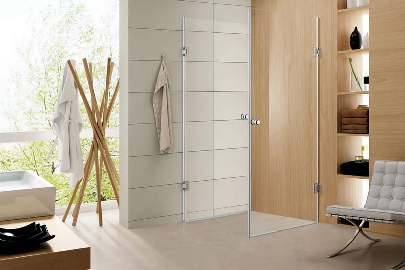 Shower door - Helga 800 - Transparent - Hus & oppussing - Kjøkken & bad - Baderom - Dusjer