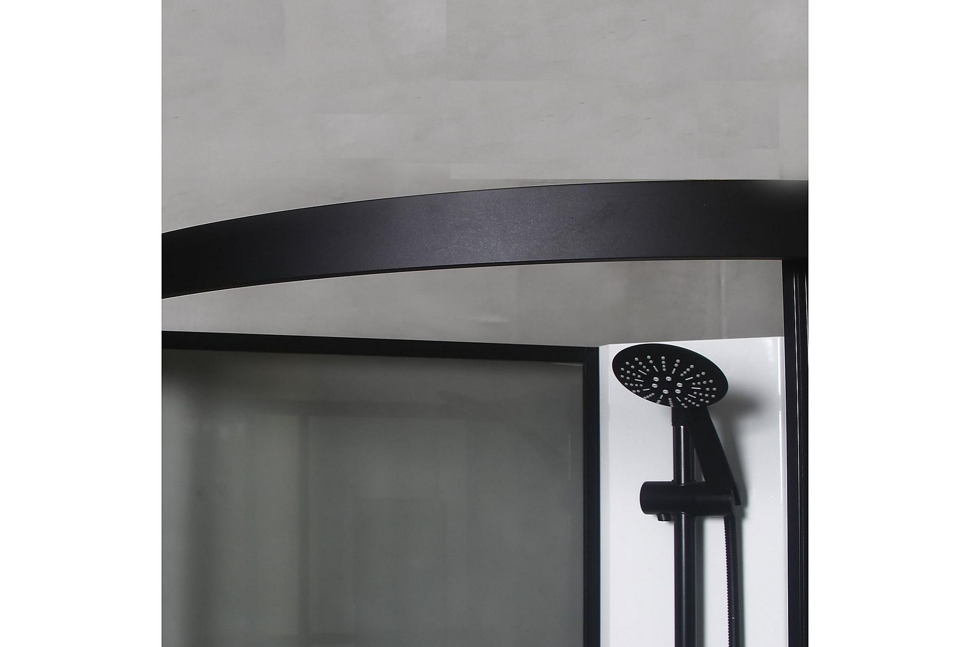Bathlife Betrakta Dusjkabinett 90x90 cm - Svart/Hvit - Hus & oppussing - Kjøkken & bad - Baderom - Dusjer