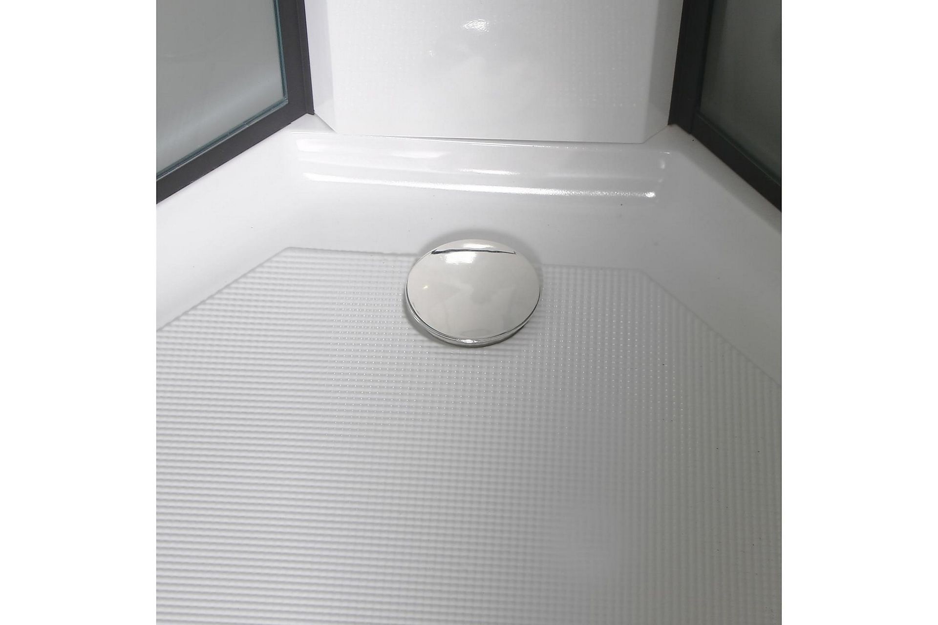 Bathlife Betrakta Dusjkabinett 90x90 cm - Svart/Hvit - Hus & oppussing - Kjøkken & bad - Baderom - Dusjer