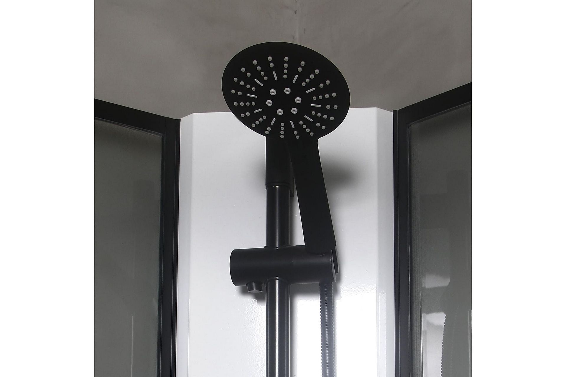 Bathlife Betrakta Dusjkabinett 90x90 cm - Svart/Hvit - Hus & oppussing - Kjøkken & bad - Baderom - Dusjer