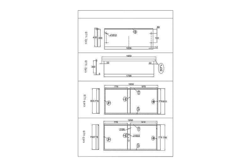 Ideal Dusjkabinett 90x90 cm Rett - Hvit - Dusjkabinett