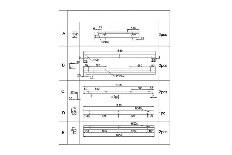 Ideal Dusjkabinett 90x90 cm Rett - Hvit - Dusjkabinett