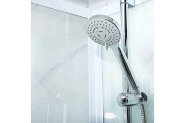 Ideal Dusjkabinett 90x90 cm Rund - Hvit - Hus & oppussing - Kjøkken & bad - Baderom - Dusjer