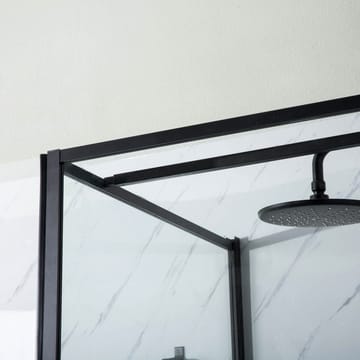 Dusjvegg Bathlife Profil Rett 80 Vegg Svart - Bathlife - Hus & oppussing - Kjøkken & bad - Baderom - Dusjer - Dusjvegger