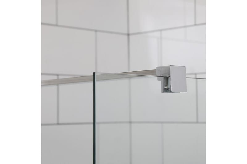 Bathlife Allsidig Dusjhjørne Rett Vegg/Rett Dør 70x70 cm - Sølv - Dusjvegger