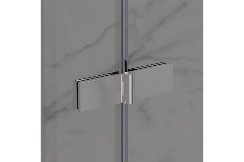 Bathlife Vikbar Dusjhjørne 800Mm - Aluminium - Hus & oppussing - Kjøkken & bad - Baderom - Dusjer