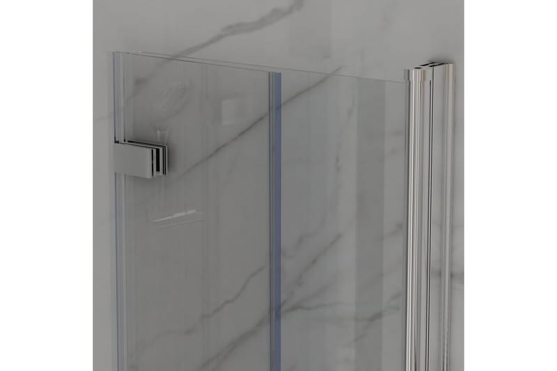 Bathlife Vikbar Dusjhjørne 800Mm - Aluminium - Hus & oppussing - Kjøkken & bad - Baderom - Dusjer