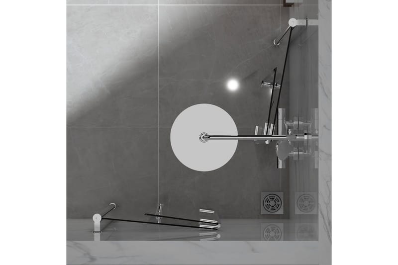 Duschhörn Bathlife Aluminum - Hus & oppussing - Kjøkken & bad - Baderom - Dusjer - Dusjvegger