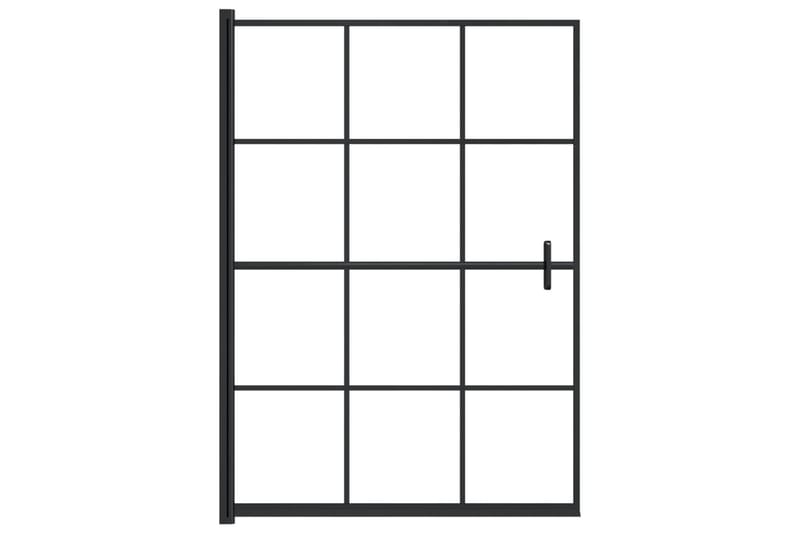 Dusjdør ESG 100x140 cm svart - Hus & oppussing - Kjøkken & bad - Baderom - Dusjer